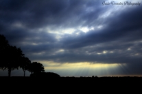 Sun through the clouds (Gieterveen, the Netherlands)